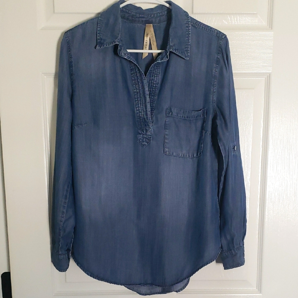 Liverpool Chambray Denim Shirt